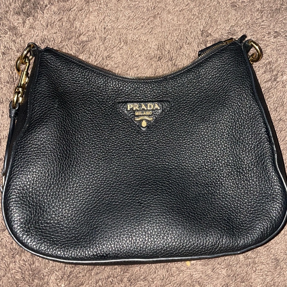 Black Leather Prada bag